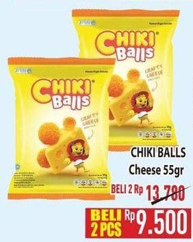 Promo Harga Chiki Balls Chicken Snack Cheddar Cheese 60 gr - Hypermart