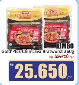 Promo Harga Kimbo Gold Plus Bratwurst Chilli Lava 360 gr - Hari Hari