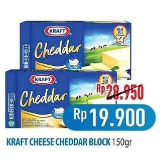 Promo Harga Kraft Cheese Cheddar 150 gr - Hypermart