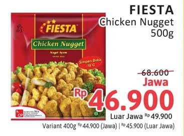 Promo Harga Fiesta Naget Chicken Nugget 500 gr - Alfamidi