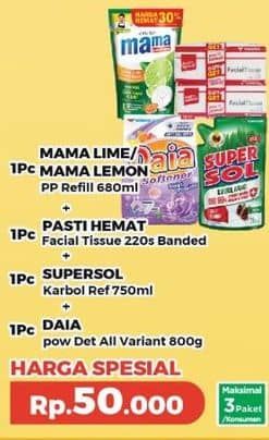 Promo Harga Mama Lime, Mama Lemon, Pasti Hemat, Supersol, Daia  - Yogya