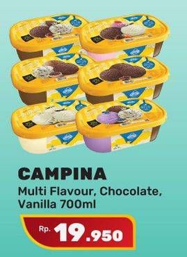 Promo Harga CAMPINA Ice Cream Vanilla 700 ml - Yogya