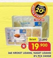 Promo Harga 365 Kroket Udang/Naget Udang 240gr  - Superindo