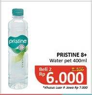 Promo Harga PRISTINE 8 Air Mineral per 2 botol 400 ml - Alfamidi