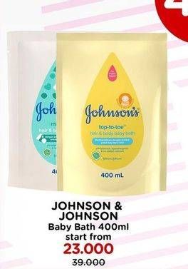 Promo Harga Johnsons Baby Bath 400 ml - Watsons