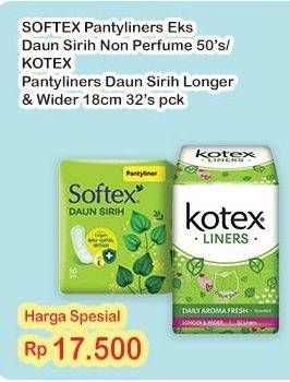 Kotex/Softex Pantyliner Daun Sirih