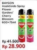 Promo Harga BAYGON Insektisida Spray Flower Garden, Cherry Blossom 600 ml - Indomaret