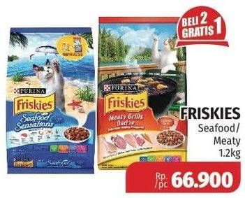 Promo Harga FRISKIES Makanan Kucing Dry Seafood Sensations, Meaty Grills 1200 gr - Lotte Grosir