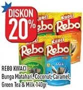Promo Harga Rebo Kuaci Bunga Matahari Original, Coconut, Caramel, Green Tea, Milk 150 gr - Hypermart