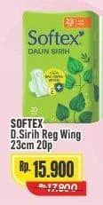 Promo Harga Softex Daun Sirih Wing 23cm 20 pcs - Alfamart