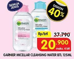 Promo Harga Garnier Micellar Water All Variants 125 ml - Superindo