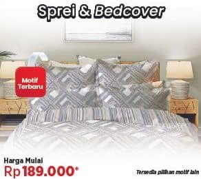 Aneka Sprei & Bed Cover  Harga Promo Rp189.000, Harga Mulai, Tersedia Pilihan Motif Lain