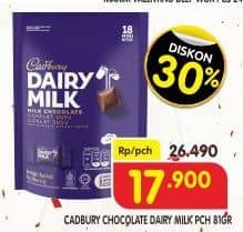 Promo Harga Cadbury Dairy Milk 81 gr - Superindo