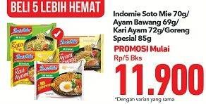 Promo Harga Indomie Soto Mie/Ayam Bawang/Kari Ayam/Goreng Special  - Carrefour