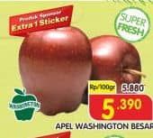 Promo Harga Apel Washington B Besar per 100 gr - Superindo