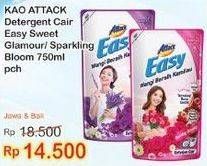 Promo Harga ATTACK Easy Detergent Liquid Sparkling Blooming, Sweet Glamour 750 ml - Indomaret