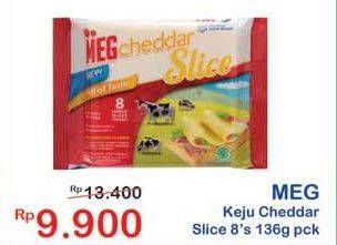 Promo Harga MEG Cheddar Slice 8 pcs - Indomaret