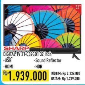 Promo Harga Sharp 2T-C32GD1500i  - Hypermart