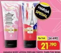 Promo Harga Hanasui Body Lotion Parfume Paris, Tokyo 180 ml - Superindo