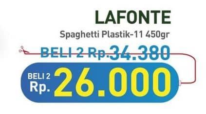 Promo Harga La Fonte Spaghetti 11 450 gr - Hypermart