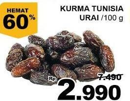 Promo Harga Kurma Tunisia Urai per 100 gr - Giant