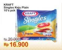 Promo Harga KRAFT Singles Cheese Plain 10 pcs - Indomaret