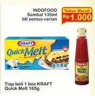 Promo Harga KRAFT Quick Melt 165 gr - Indomaret