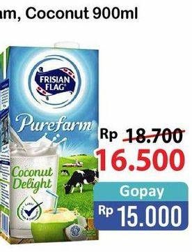 Promo Harga FRISIAN FLAG Susu UHT Purefarm Coconut Delight 900 ml - Alfamart