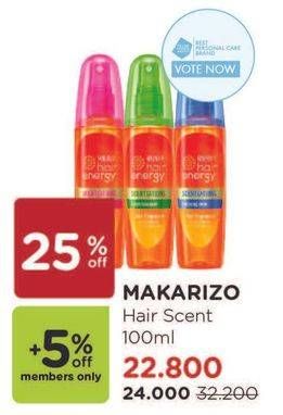 Promo Harga MAKARIZO Hair Energy Scentsations All Variants 100 ml - Watsons