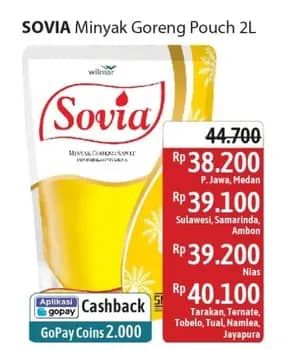 Promo Harga Sovia Minyak Goreng 2000 ml - Alfamidi
