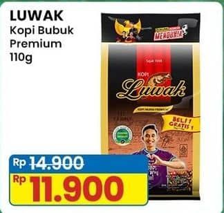 Promo Harga Luwak Kopi Murni Premium per 2 bag 140 gr - Indomaret