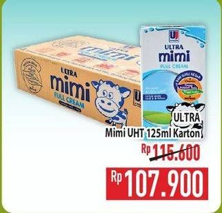 Promo Harga Ultra Mimi Susu UHT per 40 tpk 125 ml - Hypermart