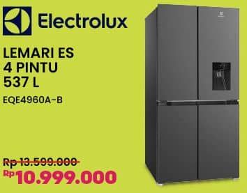 Promo Harga Electrolux EQE4960A-B Kulkas 4 Pintu Dengan Water Dispenser  - COURTS