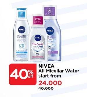 Promo Harga Nivea MicellAir Skin Breathe Micellar Water  - Watsons
