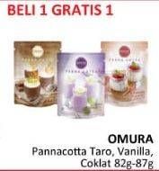 Promo Harga OMURA Panna Cotta Taro, Coklat, Vanilla 82 gr - Alfamidi