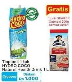 Promo Harga Hydro Coco Minuman Kelapa Original 1000 ml - Indomaret