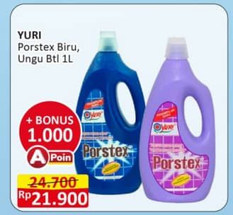 Promo Harga Yuri Porstex Pembersih Porselen Biru, Purple 1000 ml - Alfamart