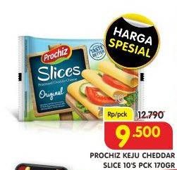 Promo Harga PROCHIZ Slices per 10 pcs 170 gr - Superindo