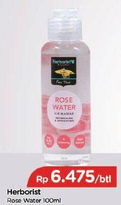 Promo Harga HERBORIST Rose Water 100 ml - TIP TOP