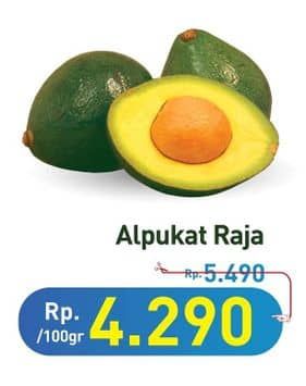 Promo Harga Alpukat Raja per 100 gr - Hypermart