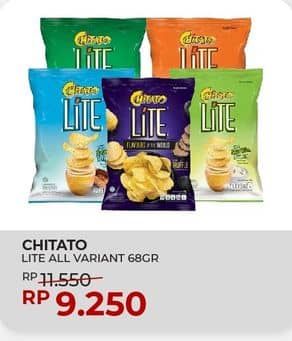 Promo Harga Chitato Lite Snack Potato Chips All Variants 68 gr - Yogya