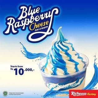 Promo Harga RICHEESE FACTORY Blue Raspberry Cheese Ice Cream  - Richeese Factory