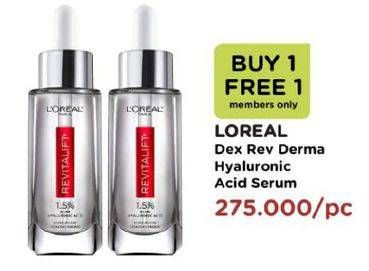 Promo Harga LOREAL Revitalift Hyaluronic Acid Serum 30 ml - Watsons