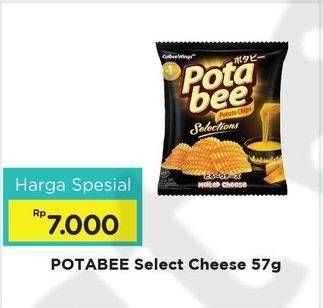 Promo Harga POTABEE Snack Potato Chips Select Cheese 57 gr - Alfamart
