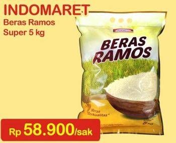 Promo Harga Indomaret Beras Ramos 5 kg - Indomaret