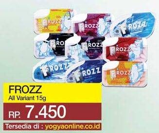 Promo Harga FROZZ Candy All Variants 15 gr - Yogya