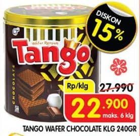 Promo Harga Tango Wafer Chocolate 300 gr - Superindo