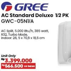 Promo Harga Gree GWC-05N1/A AC 1/2 PK  - COURTS