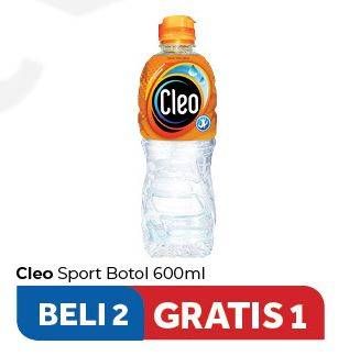 Promo Harga CLEO Air Minum per 2 botol 600 ml - Carrefour