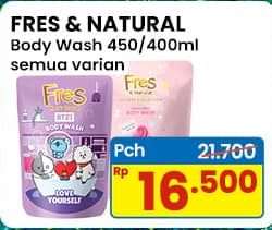 Promo Harga Fres & Natural Body Wash Dessert Collection All Variants 400 ml - Indomaret